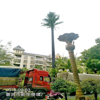 BTS Telecom Steel Tower Hot Dip Galvanized For Communication Broadcasting