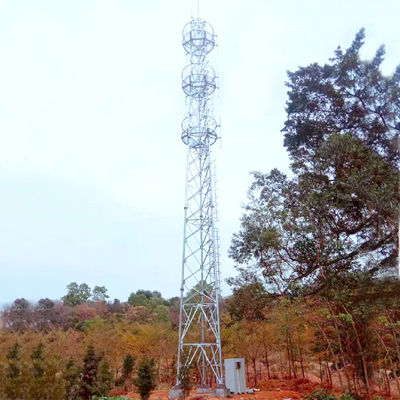 Self Supporting Galvanized Transmission Lattice Tower 3 Legged For 5G Macrocell